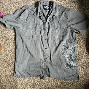 Late 2000’s Harley Davison short sleeve button up
